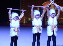 National Gymnastics Arena in Baku hosts Novruz show. Azerbaijan, 19 match, 2016